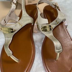 Michael Kors - Gold Sandals - Size 8